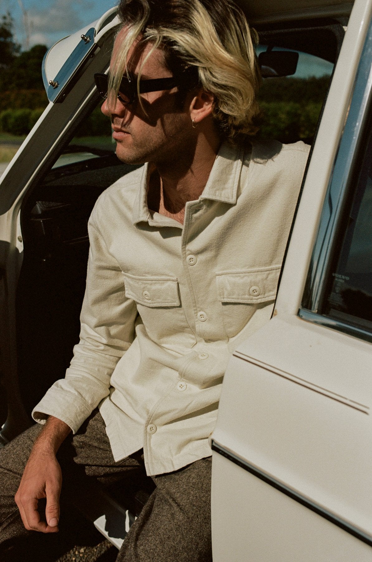 Savanna LS Shirt - Rhythm0122M - WT07 - NAT - Natural - S