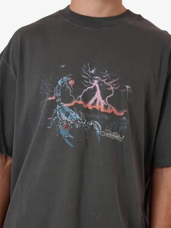 Scorpion Ridge Box Fit Oversize Short Tee - ThrillsSMU24 - 165BM - Merch Black - L