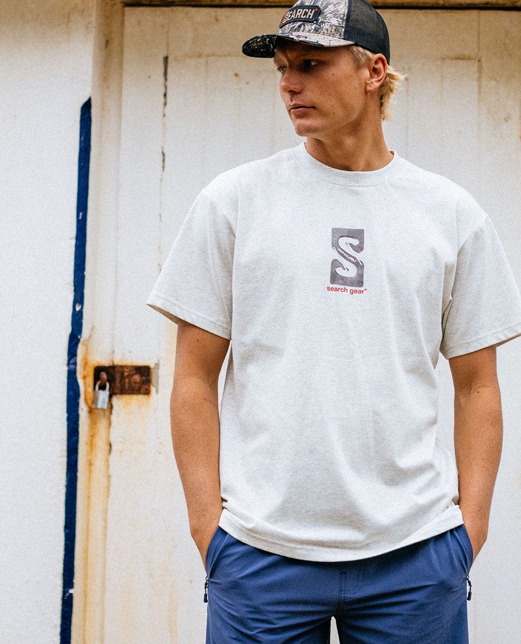 SEARCH GEAR TEE - Rip Curl0TSMTE - SPORTS MARLE - S
