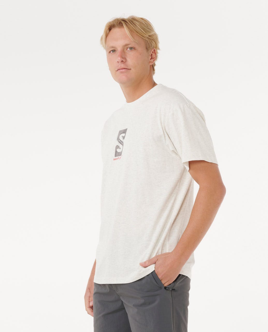 SEARCH GEAR TEE - Rip Curl0TSMTE - SPORTS MARLE - S