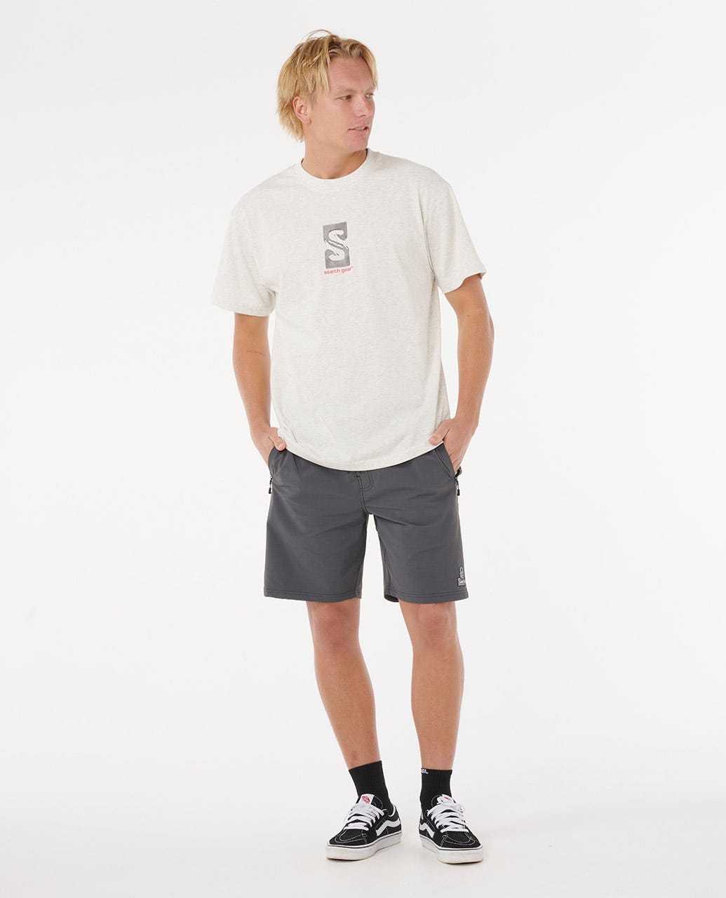 SEARCH GEAR TEE - Rip Curl0TSMTE - SPORTS MARLE - S