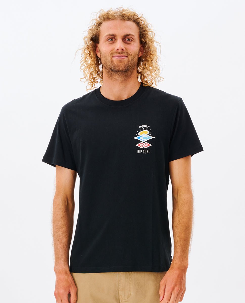 SEARCH ICON TEE - Rip Curl0CBMTE - BLACK - XS