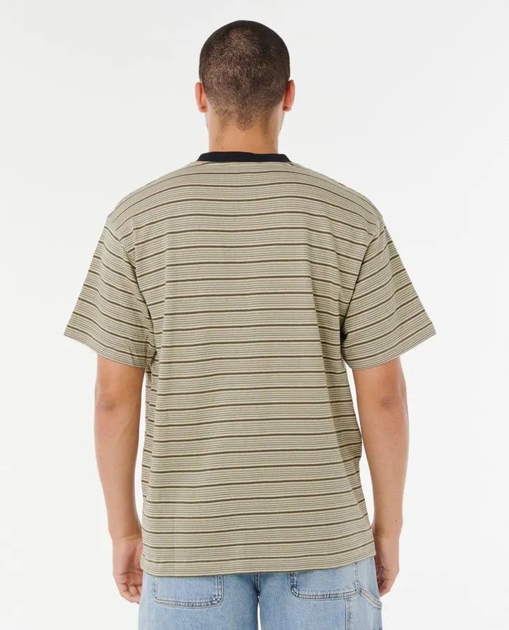 SEARCH STRIPE TEE - Rip Curl0THMTE - KHAKI SAND - S