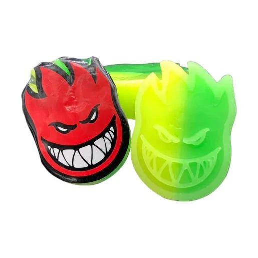 SF Wax Curb Bighead Swirl - Spitfire5001004 - green - yellow -