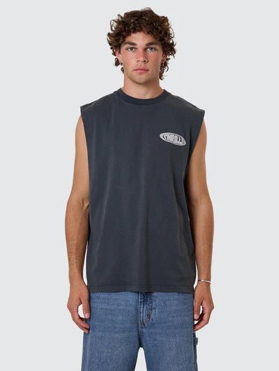 Shadowless Merch Fit Muscle Tee - Ebony - ThrillsTH25 - 114EBO - Ebony - S