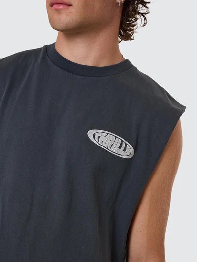 Shadowless Merch Fit Muscle Tee - Ebony - ThrillsTH25 - 114EBO - Ebony - S