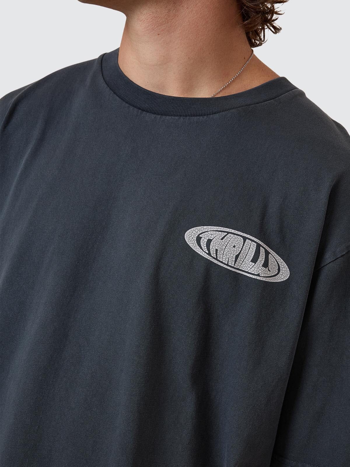 Shadowless Oversize Fit Tee - Ebony - ThrillsTH25 - 113EBO - Ebony - S