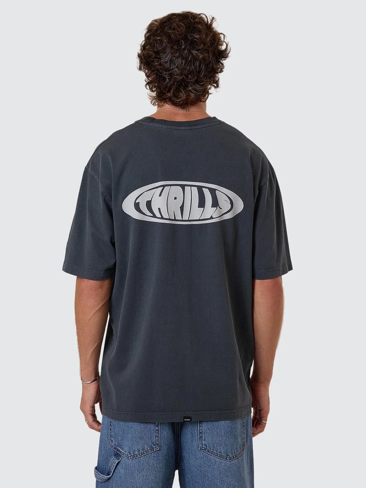 Shadowless Oversize Fit Tee - Ebony - ThrillsTH25 - 113EBO - Ebony - S