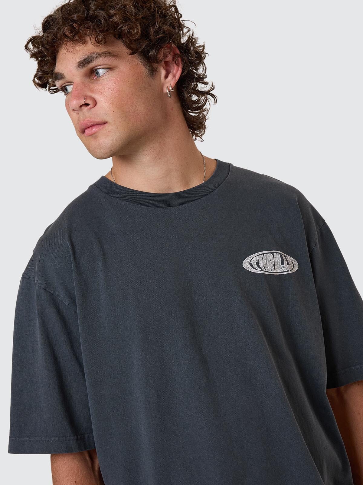 Shadowless Oversize Fit Tee - Ebony - ThrillsTH25 - 113EBO - Ebony - S