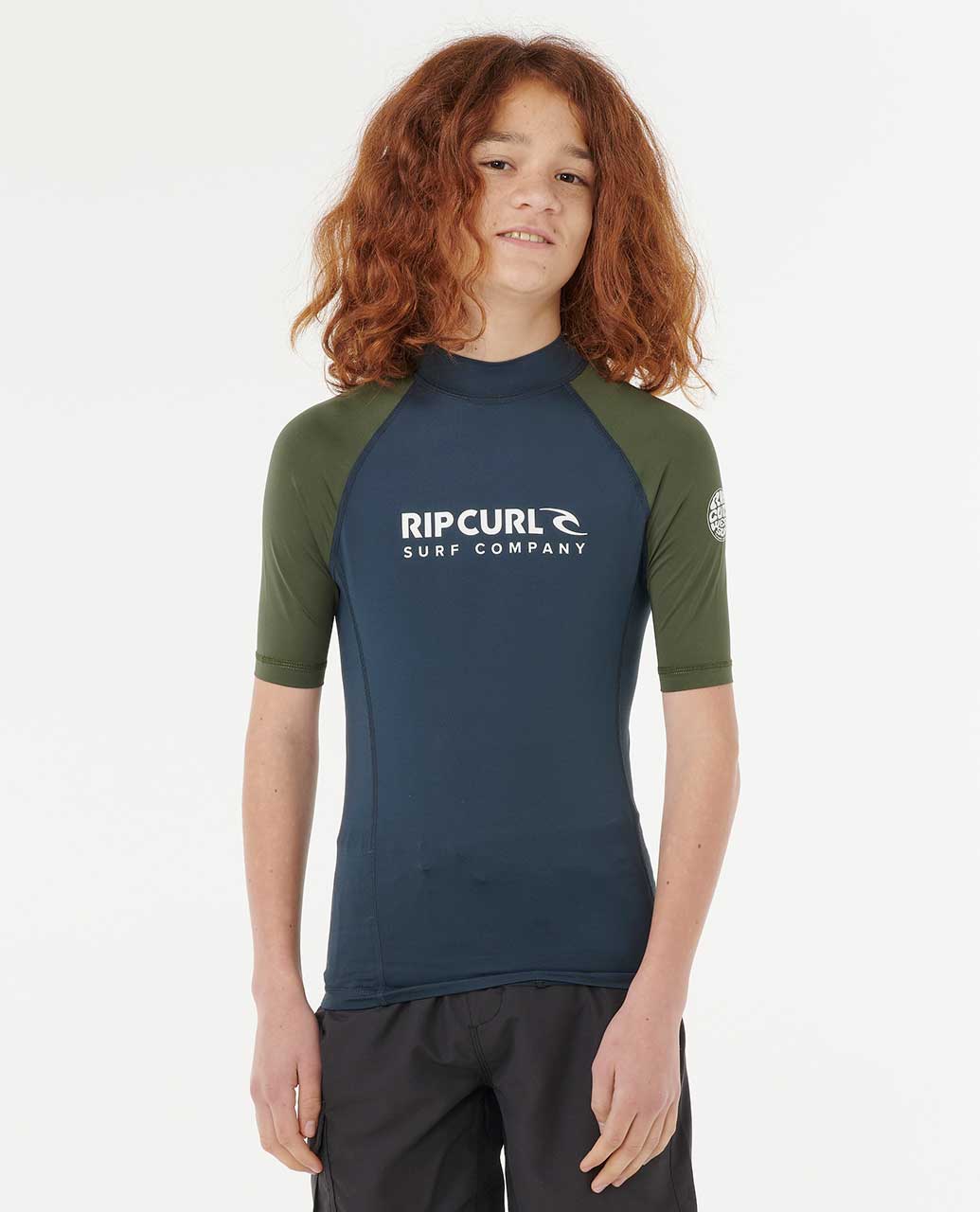 SHOCK UPF S/S - BOY - Rip Curl12UBRV - DARK OLIVE - 8