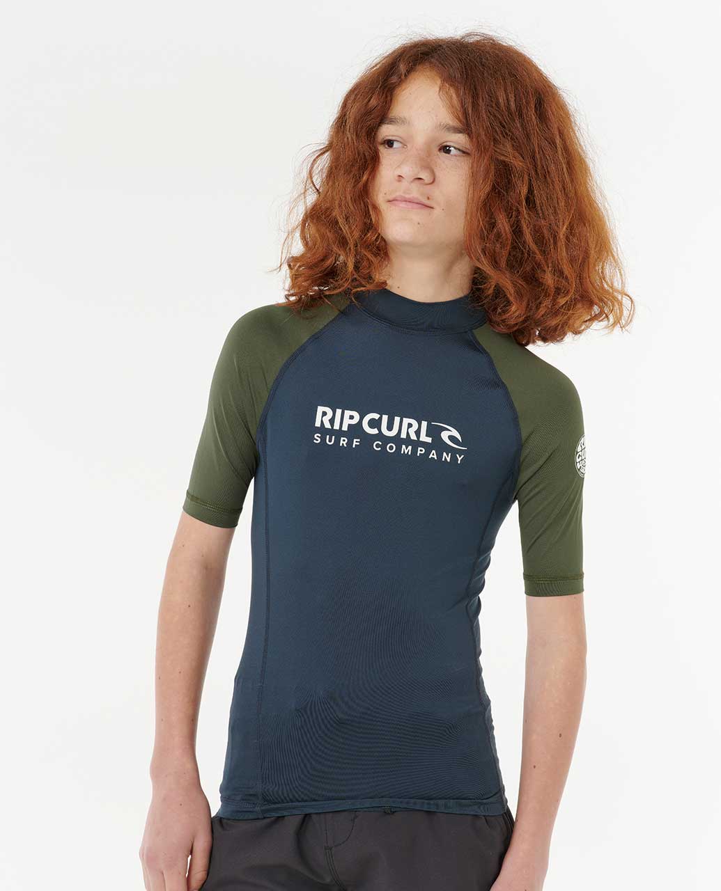 SHOCK UPF S/S - BOY - Rip Curl12UBRV - DARK OLIVE - 8