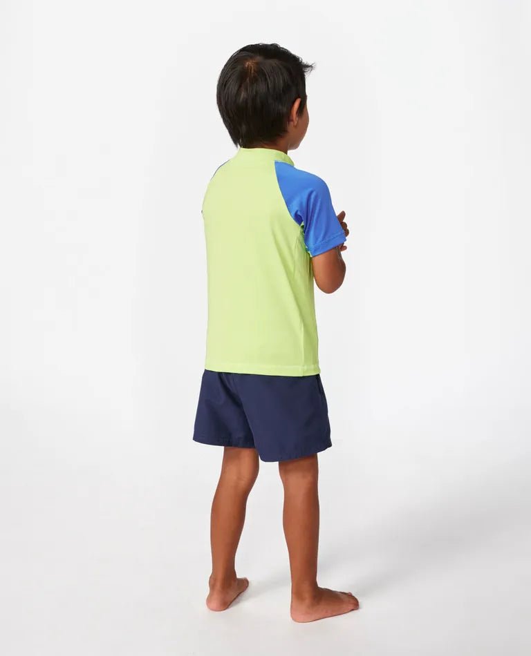 Shock UPF SS Boy - Rip CurlTNGTRV - BLUE GREEN - 1to2