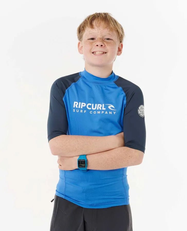 SHOCK UPF S/S - BOY - Rip Curl11BTRV - BLUE GUM - 1to2