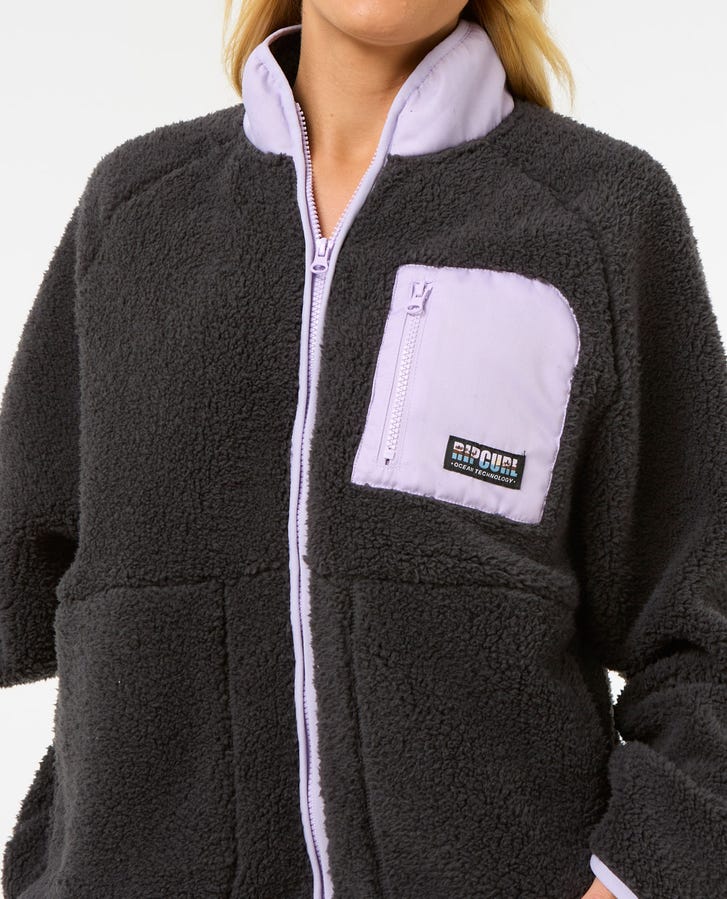 SHORE BREAK POLAR FLEECE - Rip Curl08GWFL - WASHED BLACK - 2XS