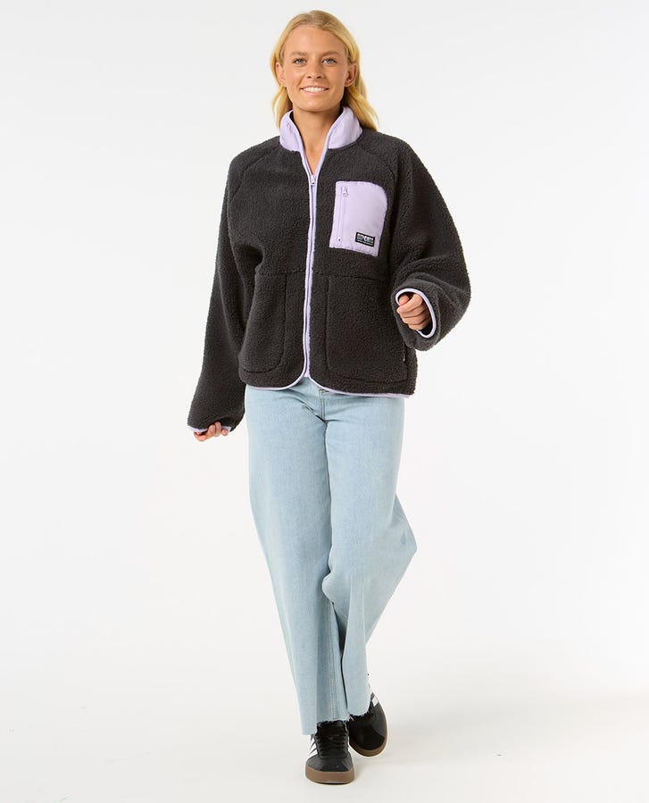 SHORE BREAK POLAR FLEECE - Rip Curl08GWFL - WASHED BLACK - 2XS