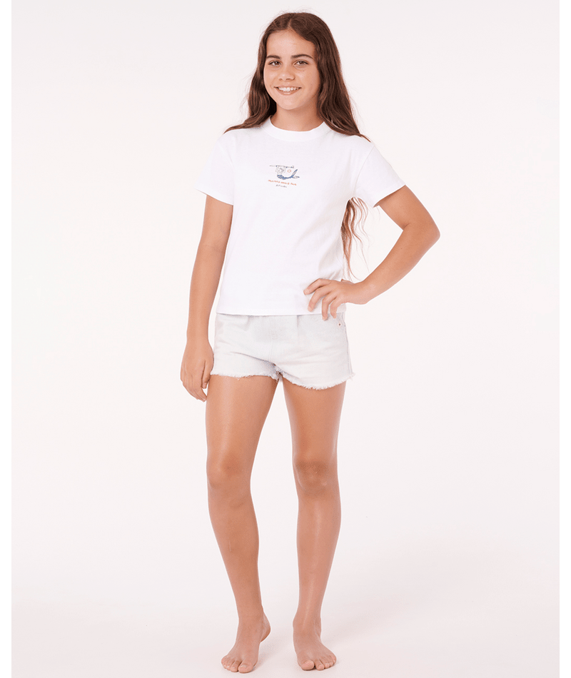 SHORE BREAK RELAXED TEE - GIRL - Rip Curl05SGTE - OPTICAL WHITE - 8