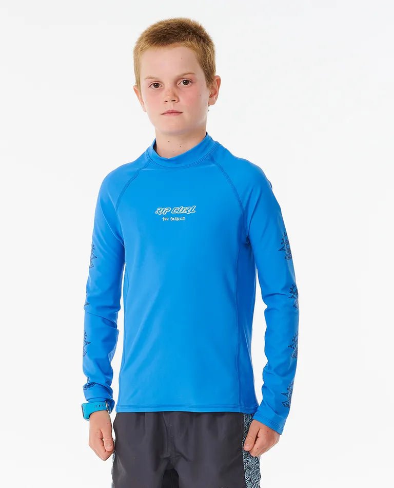 Shred Rock UPF LS boy - Rip Curl126BRV - 0070 - Blue - 10