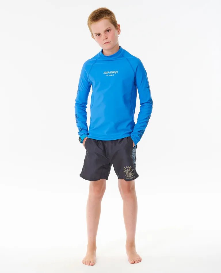 Shred Rock UPF LS boy - Rip Curl126BRV - 0070 - Blue - 10