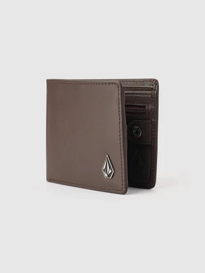 SINGLE STONE LTH WLT - VolcomD6012300 - DARK BROWN