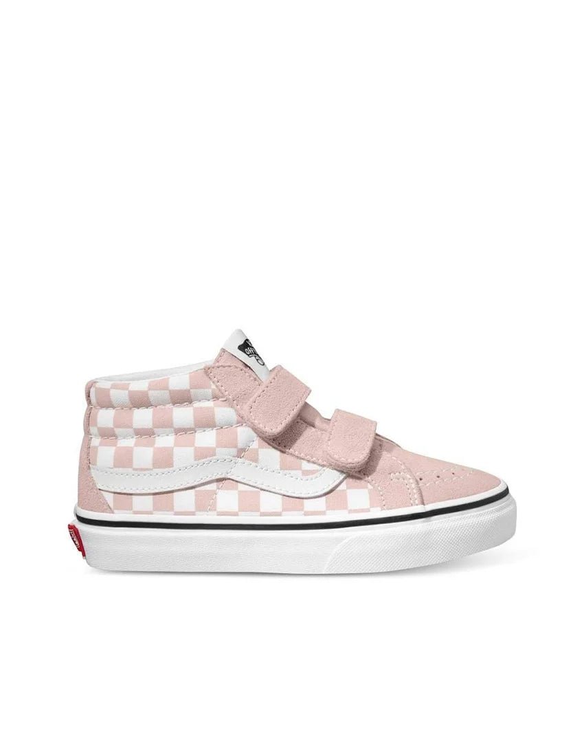 Sk8 - Mid Reissue V Colour Theory Checkerboard Rose Smoke - VansVN0018TBQL.PNK - Colour Theory Checker Board Rose Smoke - 1