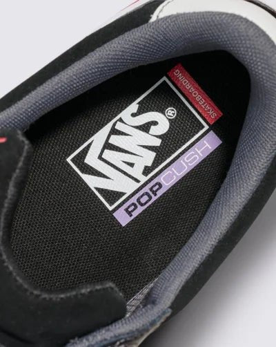 Skate 2 Wayvee Black/White/Red 9 - VansVN000D5DBWT.BLK - Black/White/Red - 8