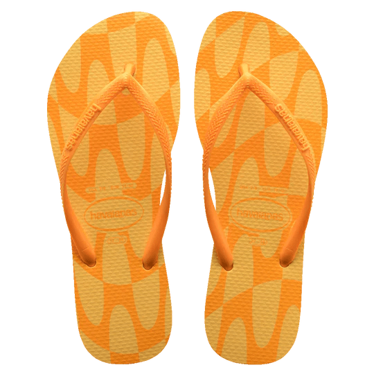 Slim Distorted Wave Female - HavaianasHSPN5559F - Orange - 35to36