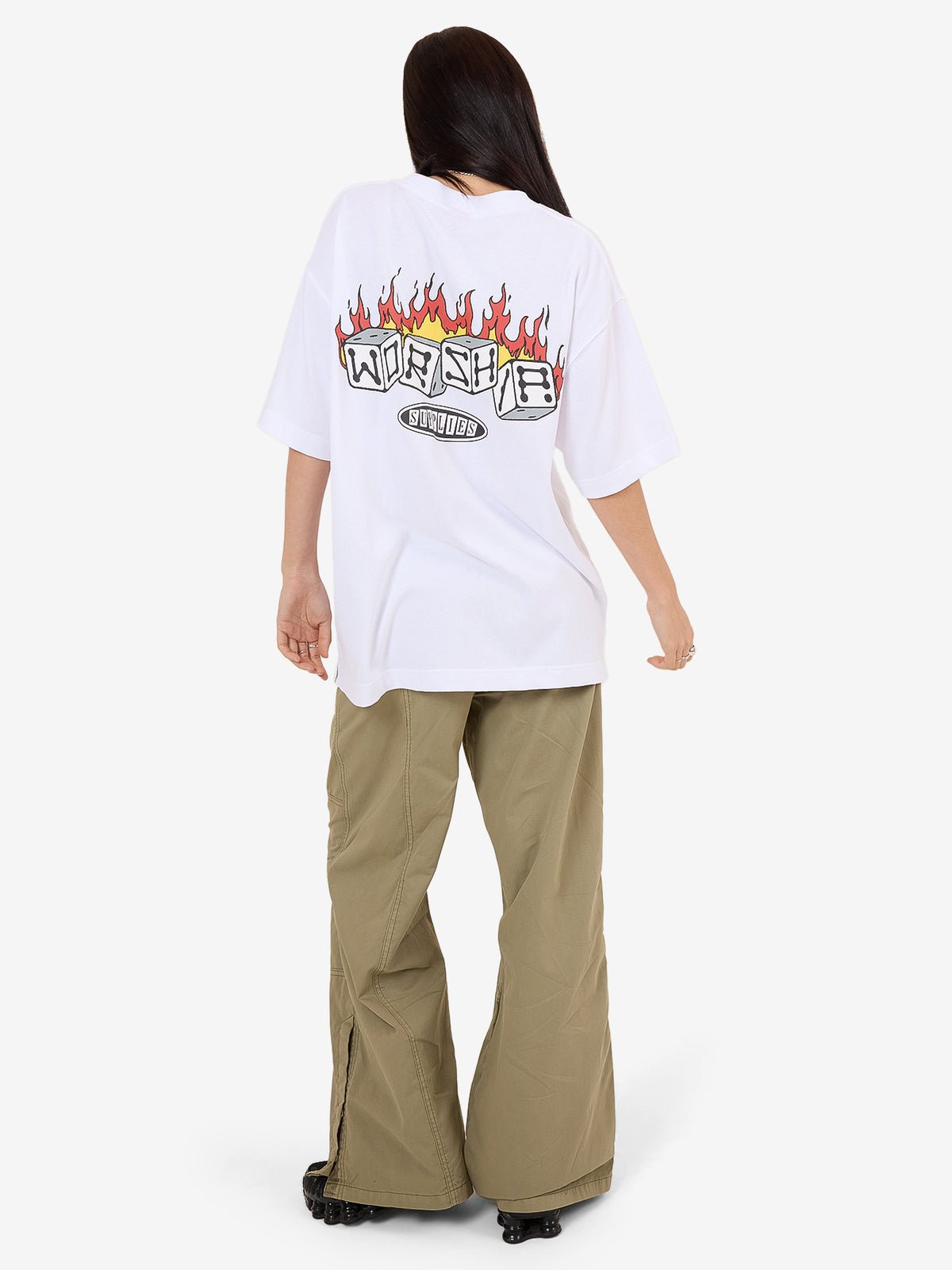 Snake Eyes Oversize Fit Tee - WorshipWPH25 - 111A - 8 - White