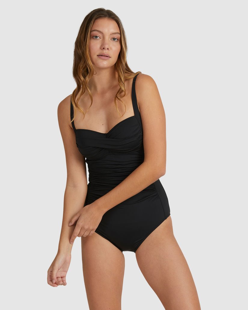SOL SEARCHER WRAP ONEPIECE - BillabongUBJX100134 - Black Pebble - S/8