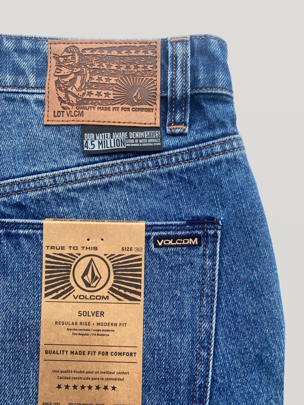 Solver Denim Short 19 - VolcomA2031802 - Old Town Indigo - 28