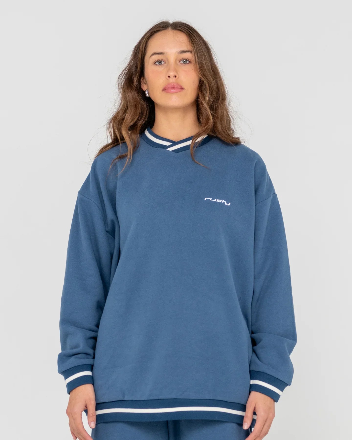 South Oversize Crew Fleece - RustyFTL0851 - ANB - Atlantic Blue - 10