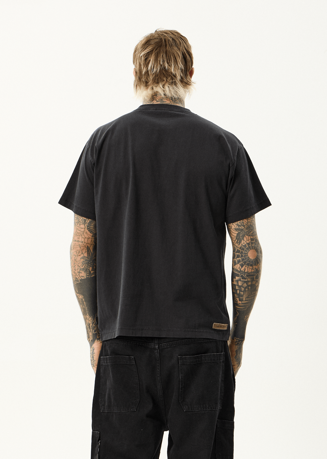 Spinal - Recycled Boxy Tee - AfendsM253009 - STONE BLACK - S