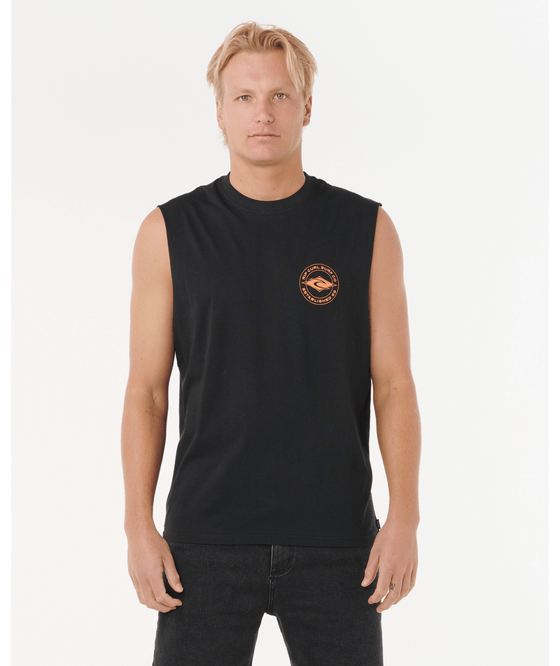 STAPLE MUSCLE - Rip Curl0VAMTE - BLACK - S