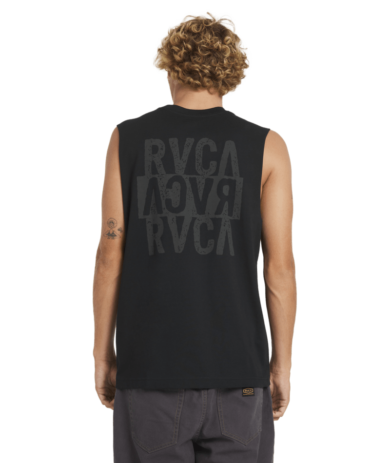 STAXED MUSCLE - RVCA23A374555 - BLACK - S