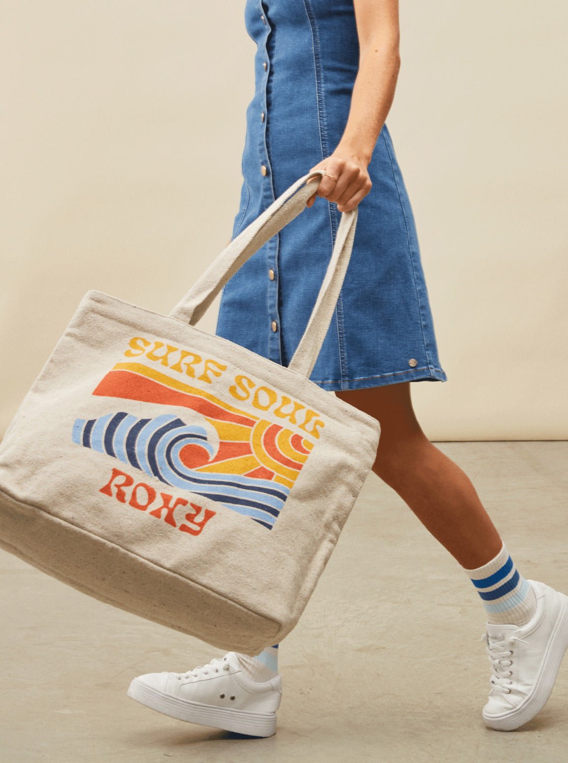 Summer Flower Tote - RoxyERJBT03348 - YEF0 - Natural -