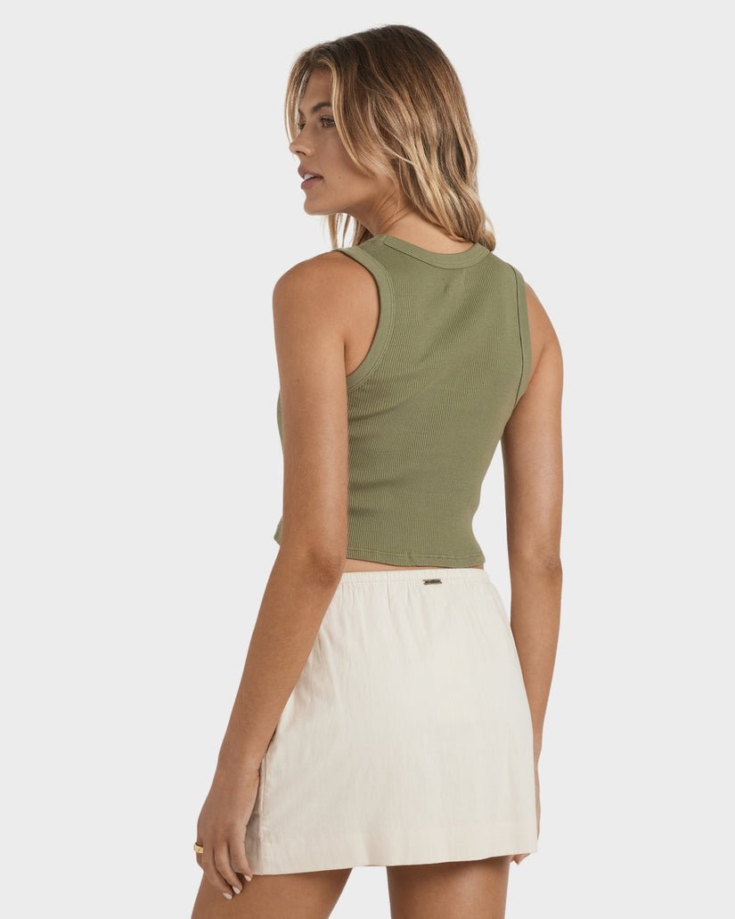 SUMMER LOVER TANK - Billabong24B453570 - Luv Army - L/12