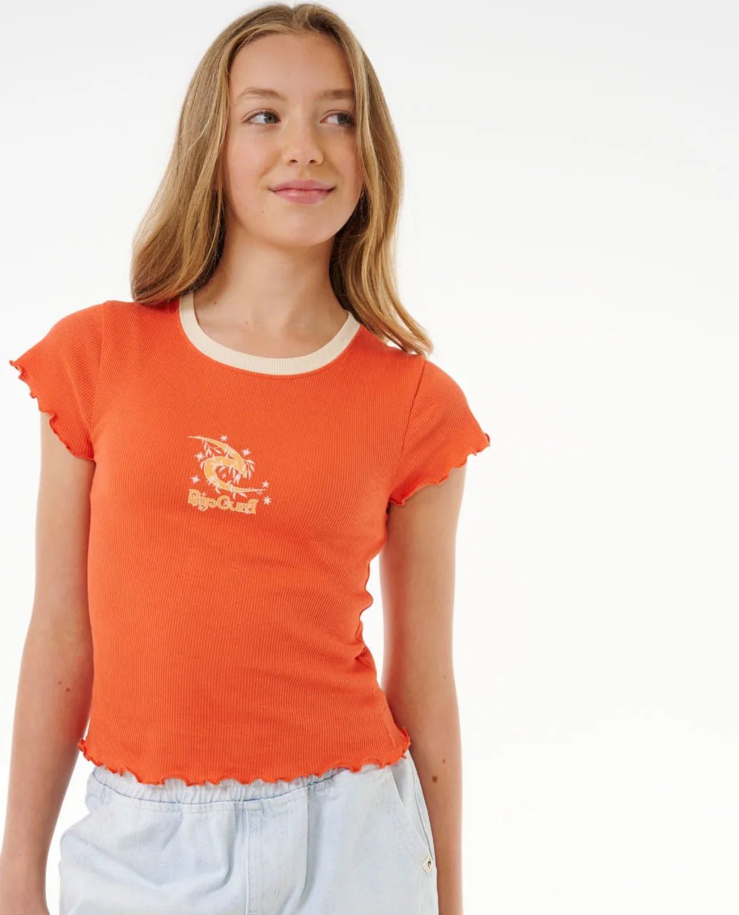 Summer Solstice Rib Tee - Girl - Rip Curl9359082876616