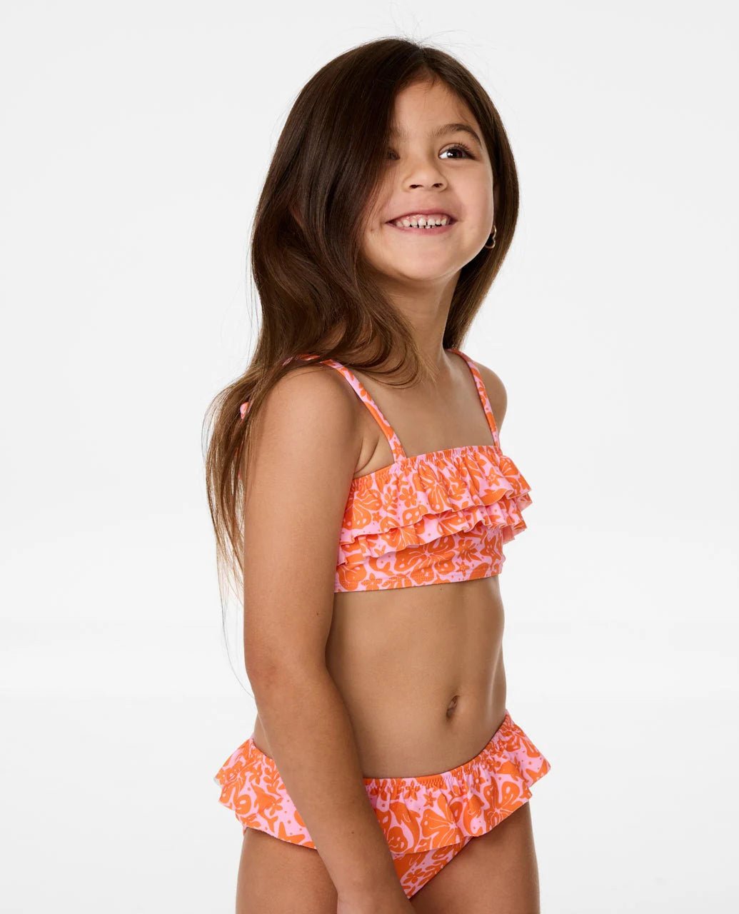 SUN SWELL FRILL BIKINI - GIRL - Rip Curl02HJSW - MANDARIN ORANGE - 1 - 2