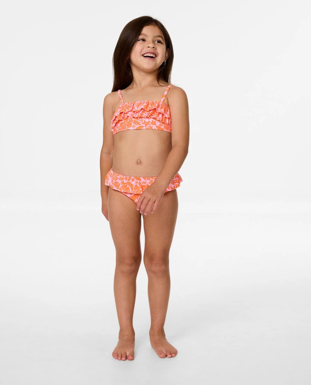 SUN SWELL FRILL BIKINI - GIRL - Rip Curl02HJSW - MANDARIN ORANGE - 1 - 2