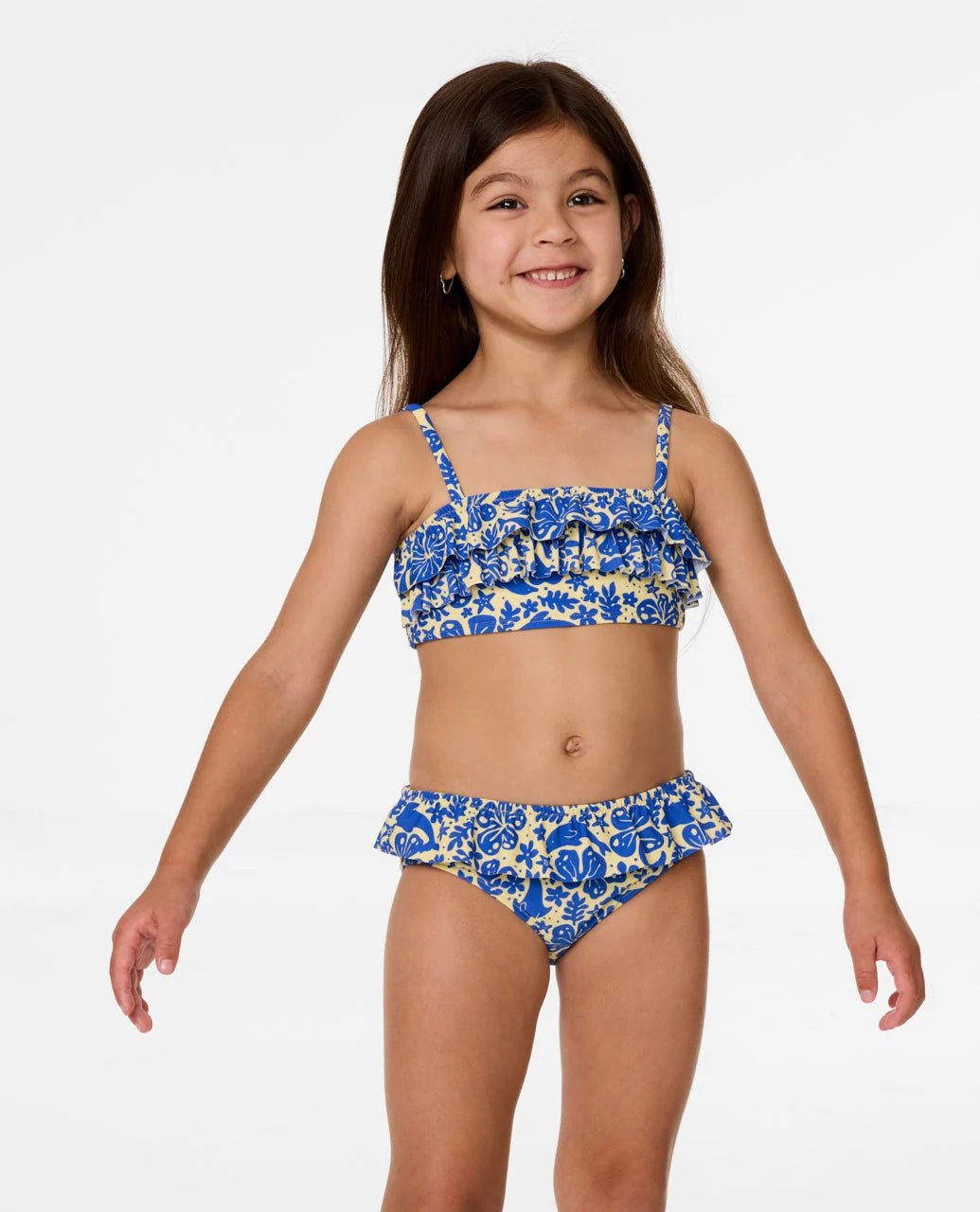 SUN SWELL FRILL BIKINI - GIRL - Rip Curl02HJSW - BLUE - 1 - 2