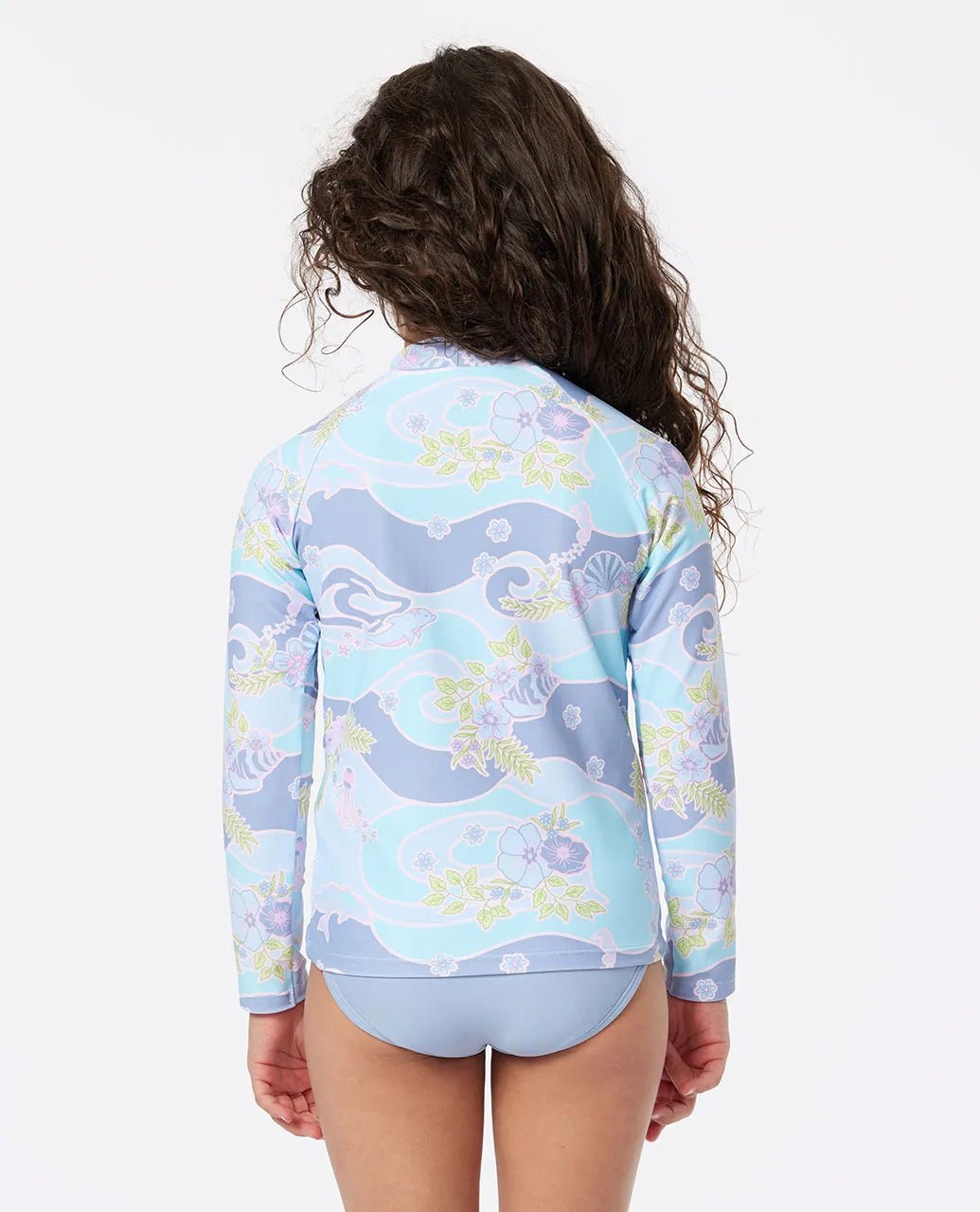 Sunkissed Dream LS Set - Girl - Rip Curl015jrv - 4286 - Bright Blue - 1to2