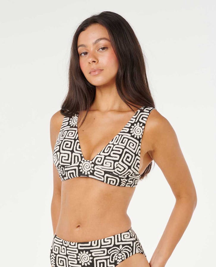 SUNSET JACQUARD DEEP V - Rip Curl0TWWSW - BLACK - 2XS