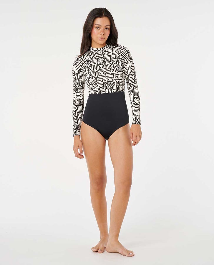 SUNSET JACQUARD SURFSUIT - Rip Curl19PWRV - BLACK - 2XS