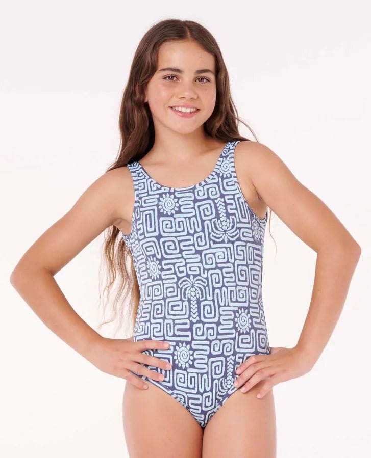 SUNSET LUAU ONE PIECE - GIRL - Rip Curl034GSW - BLUE - 8