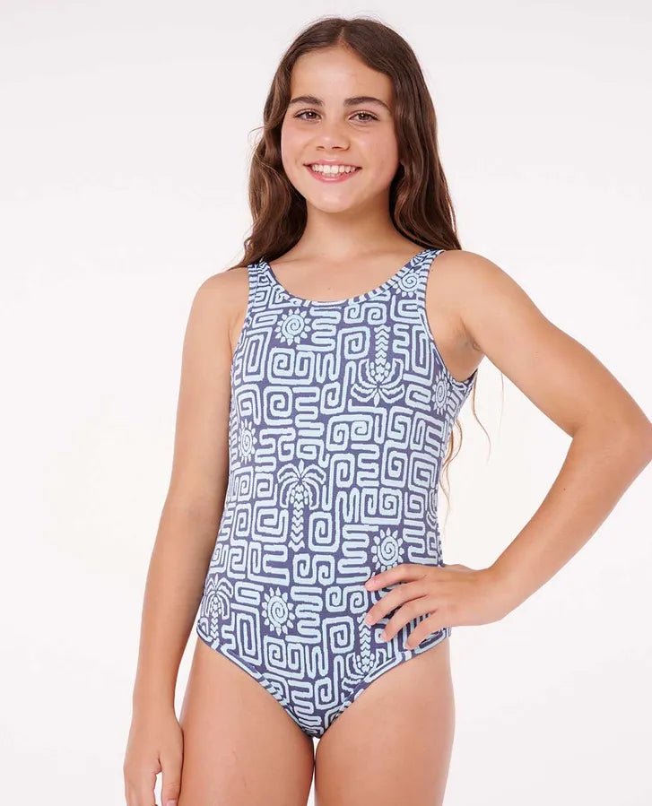 SUNSET LUAU ONE PIECE - GIRL - Rip Curl034GSW - BLUE - 8
