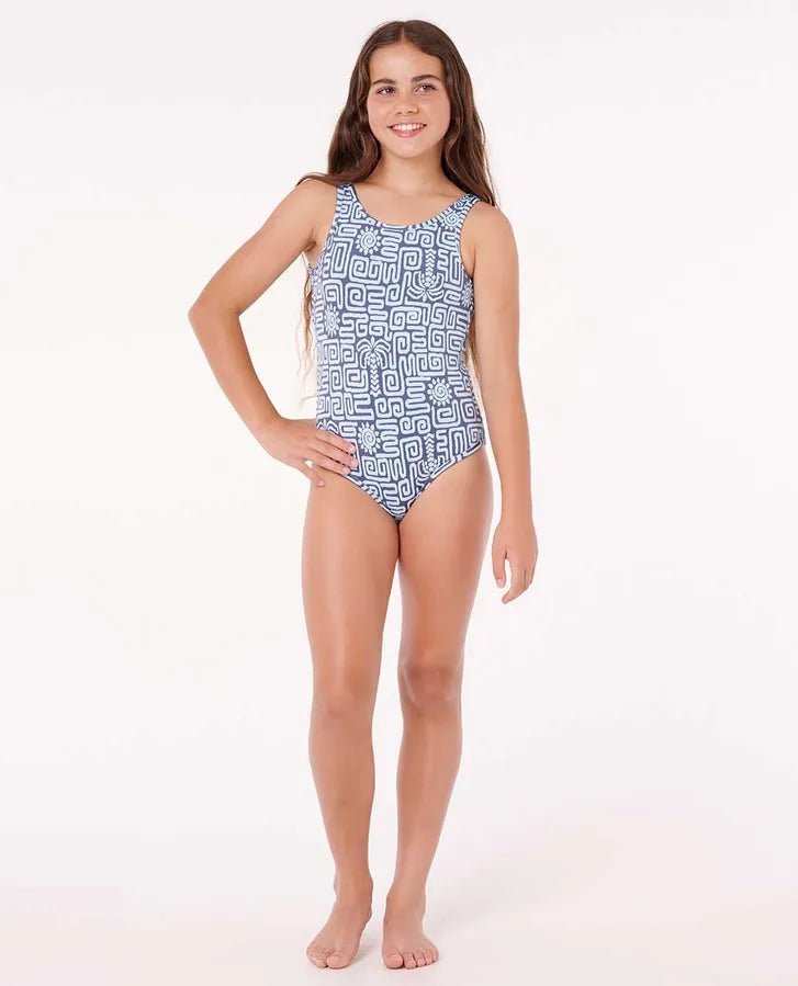 SUNSET LUAU ONE PIECE - GIRL - Rip Curl034GSW - BLUE - 8