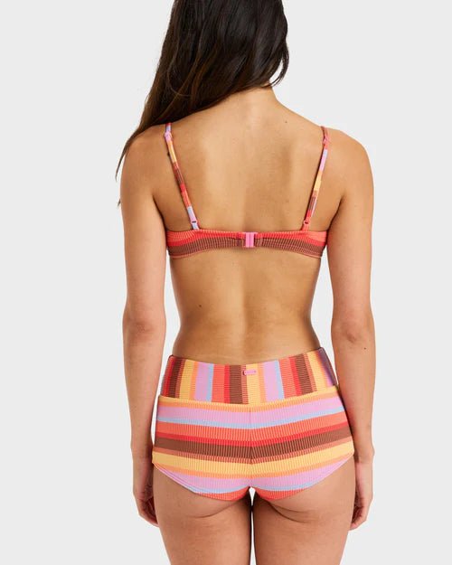 SUNSET STRIPE MID WAIST SHORTY - RoxyERJX405122 - PINK COSMOS - XS