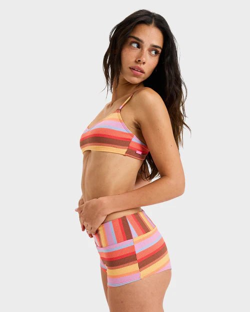 SUNSET STRIPE MID WAIST SHORTY - RoxyERJX405122 - PINK COSMOS - XS