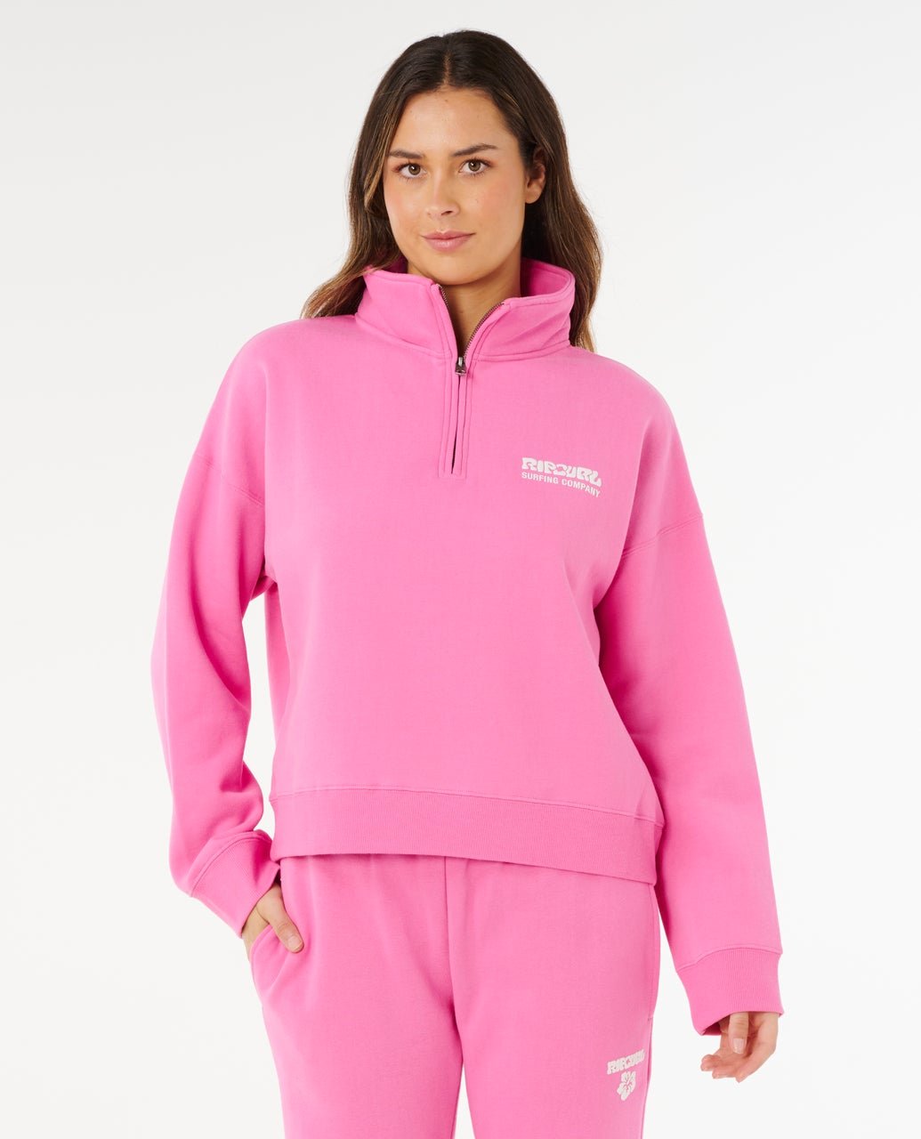 SURF PUFF 1/4 ZIP - Rip Curl07WWFL-SUPER PINK-XL