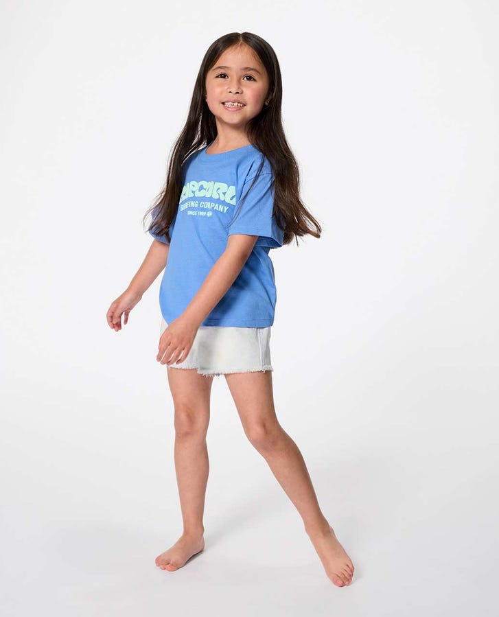 SURF PUFF STANDARD TEE - GIRL - Rip Curl04EJTE - BLUE - 1 - 2