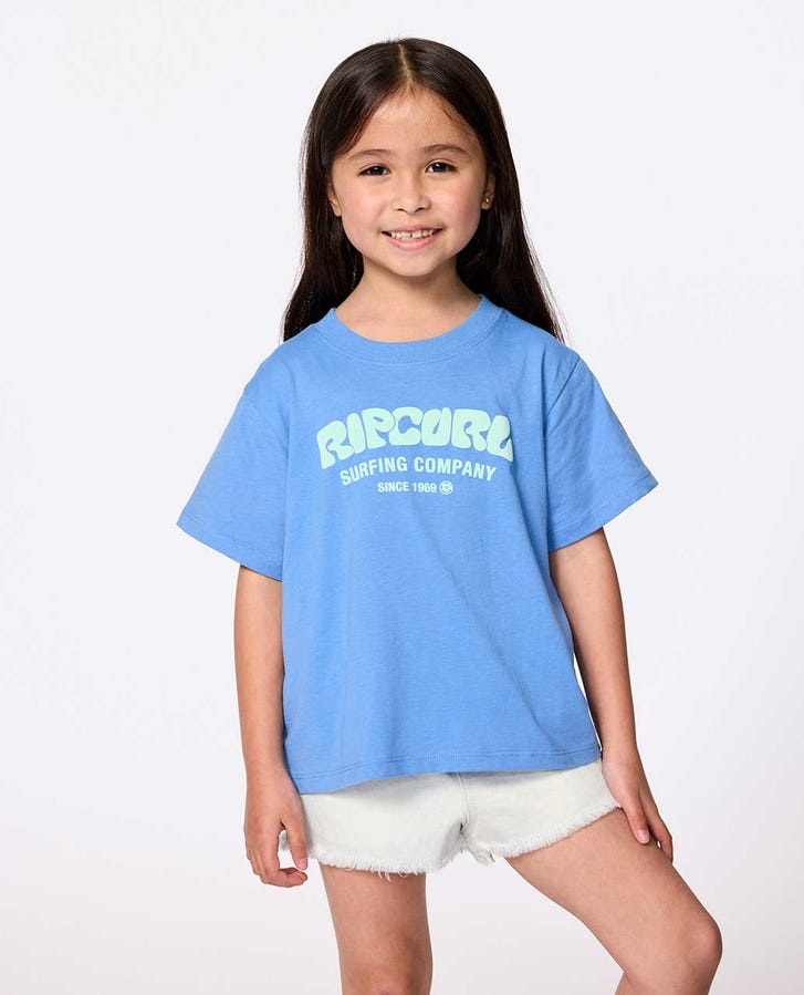 SURF PUFF STANDARD TEE - GIRL - Rip Curl04EJTE - BLUE - 1 - 2